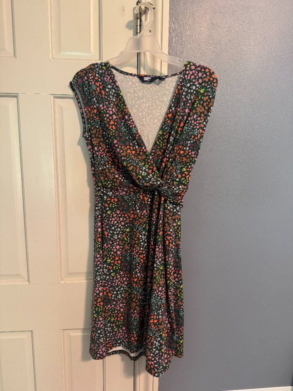 Lands End Womens floral knit dress, size small